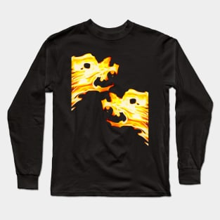 Fire in the form of wolves or dogs Long Sleeve T-Shirt